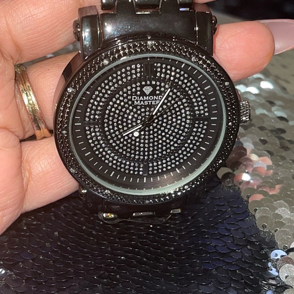 Real diamond watch for men huge sale best gift for all occasions real diamonds! - Picture 7 of 12